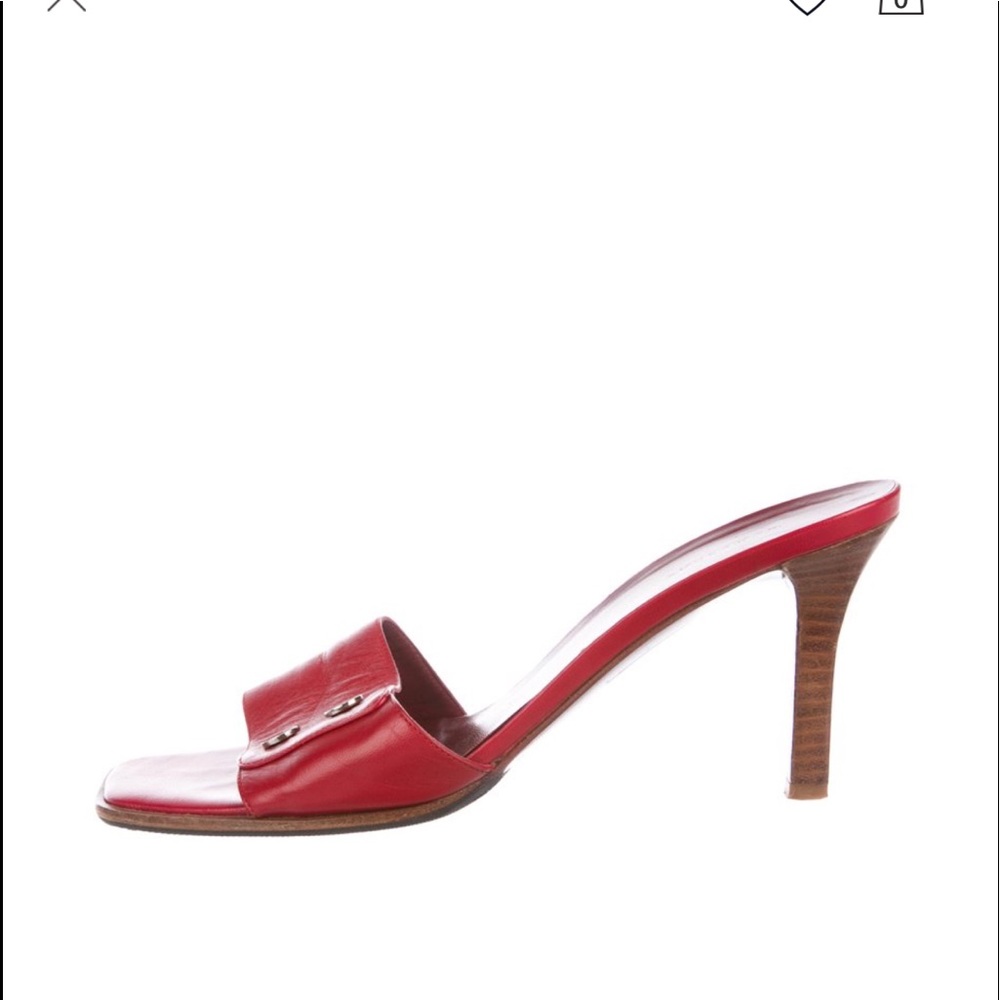 Burberry Crimson super soft leather slides - Picture 2 of 7